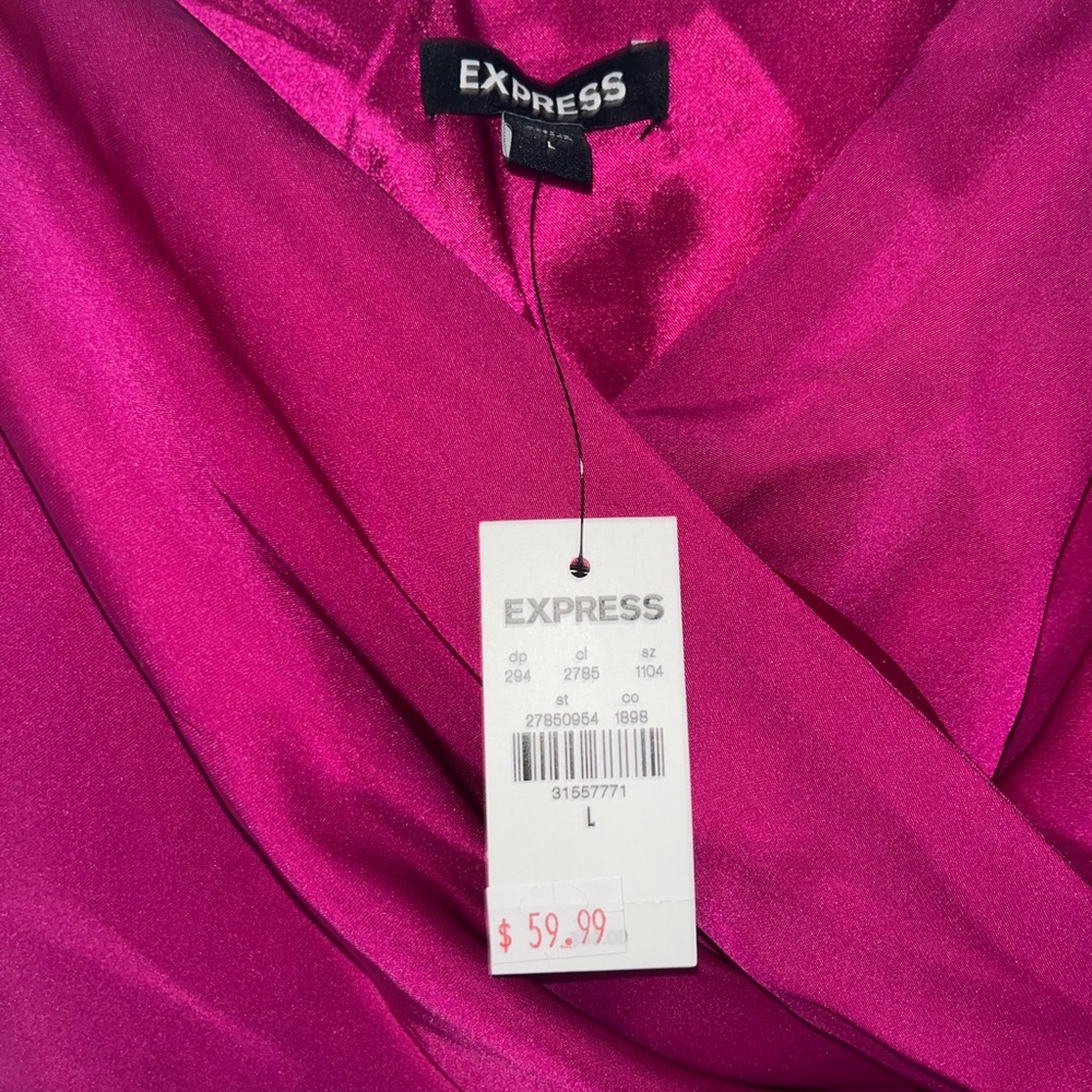 Purple silk party dress from Express. Never worn.